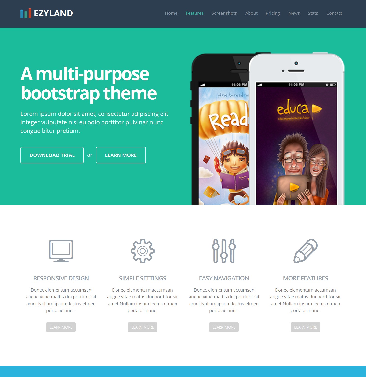 HTML5 Bootstrap Portfolio Theme