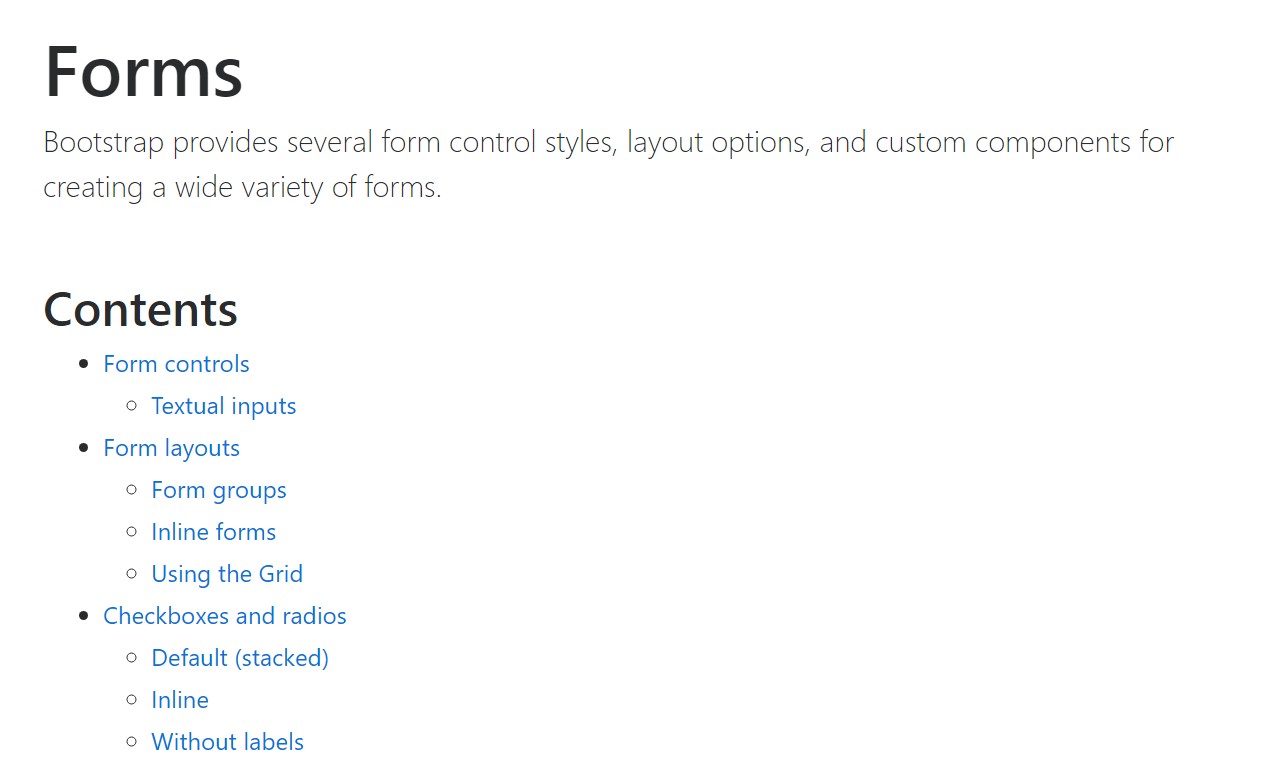  Operation of the label  within in Bootstrap Forms:  formal  documents