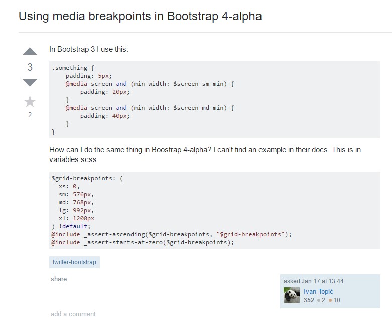 Bootstrap Breakpoints issue