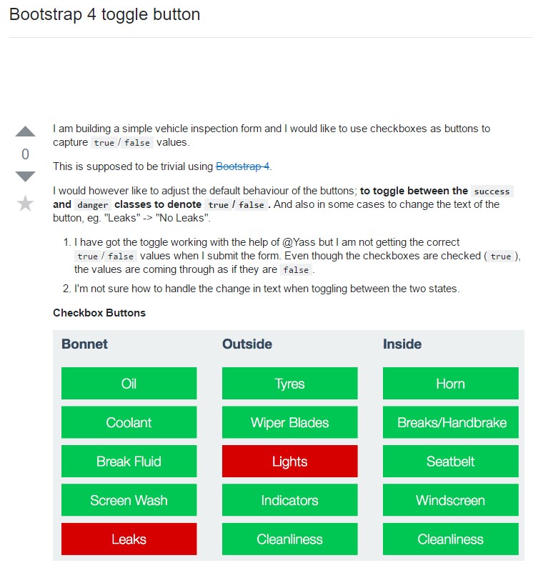 Bootstrap toggle  concern